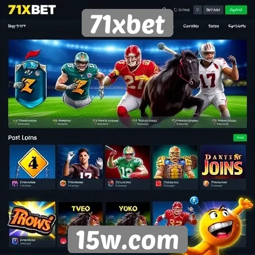 Oferta de jogos disponíveis no 71xbet